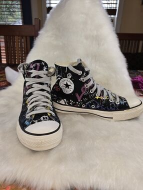 Converse Vetements Multicolor/ Black Graffiti High Top Sneakers
